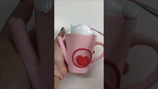 Transforming Old Mug into Adorable Kitty Planter 🌱🐾  Easy Craft Tutorial diy subscribe [upl. by Uzzi]