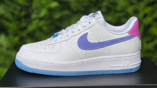 Nike Air Force 1 Low LX UV Reactive Swoosh W  360º view [upl. by Edyak865]