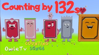 Counting by 132s Song  Minecraft Numberblocks Counting Songs  Math and Number Songs for Kids [upl. by Jelle998]