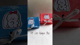 DIY Cute Hamper Box with Soap cover 💙🩷craft shortscute art kawaiiartistviralvideo painting [upl. by Yenhpad737]