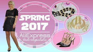 ALIEXPRESS ПОКУПКИ С ПРИМЕРКОЙ 2017 🛍№139 ✦ платье ✦ украшения ✦ пояс ✦ обувь ✦ 💸alishopaholic💸 [upl. by Drehcir]