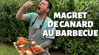 RECETTE DE NORBERT  MAGRET DE CANARD AU BARBECUE [upl. by Kcod883]