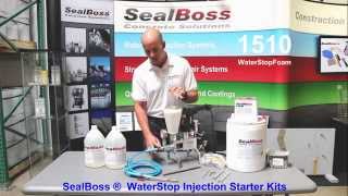 Water Stop Injection STARTER KIT SealBoss [upl. by Beach]