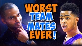 14 HORRIBLE NBA Teammates that CROSSED the Line [upl. by Lytsirk853]