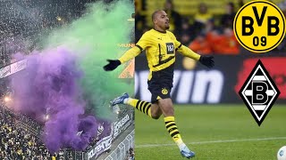 Goals galore excitement and Pyro Borussia Dortmund  Borussia Mönchengladbach [upl. by Madelaine]