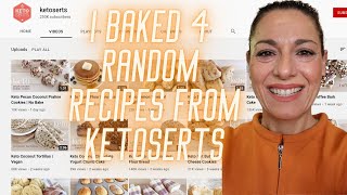 I randomly baked 4 x ketoserts recipes amp the results were surprising [upl. by Atilol]