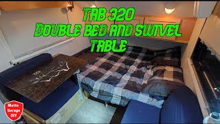 Tab 320 full double bed and swivel table conversion [upl. by Madriene158]