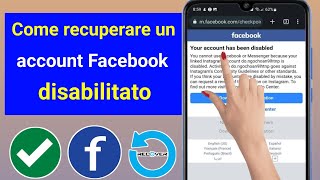 Come recuperare un account Facebook disabilitato in modo permanente aggiornamento 2024 [upl. by Hungarian]