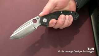 Spyderco 2012 Prototype  Ed Schempp Tuff [upl. by Nittirb]