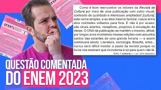 QUESTÃO ENEM 2023  Cai interpretação de texto SIM [upl. by Catie]