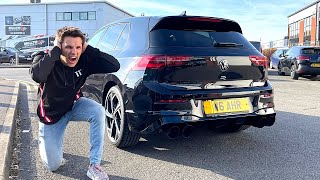 LOUD NEW EXHAUST FOR MY 2021 VW GOLF R [upl. by Arst]