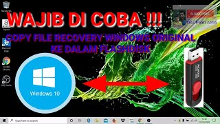 CARA MUDAH COPY OS WINDOWS10 ORIGINAL KE FLASHDISK [upl. by Steiner674]