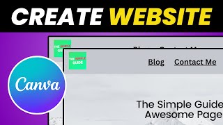 How to Create a MULTIPAGE Canva Website  Simple Guide [upl. by Bridges128]