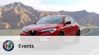 Alfa Romeo  Stelvio Quadrifoglio – The best of the Dubai International Media Drive [upl. by Esilec]