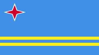 Bandera e Himno de Aruba Paises Bajos  Flag and Anthem of Aruba Netherlands [upl. by Angele]