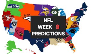 NFL 2024 WEEK 9 PREDICTIONS [upl. by Aekin]