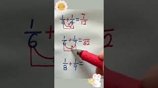 Quick addition of fractions😍🥰🤩💥💯🧠maths fraction addition mathstricks trending shorts foryou [upl. by Milty]