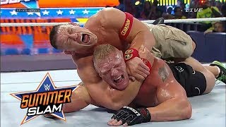 Brock Lesnar vs John Cena Match at Summerslam 2014 Highlights HD [upl. by Bridwell254]