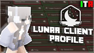 COME METTERE I quotPROFILESquot SUL LUNAR   Lunar Client profile TUTORIAL ITA [upl. by Natalee]