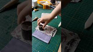 Bookbinding tutorial case binding bookbinding bookbinder encuadernacion handmade youtubeshort [upl. by Alliuqat92]