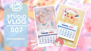 Studio Vlog 007  Haciendo 3 tipos de Calendarios ☾ [upl. by Acim330]