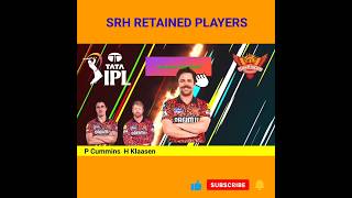 SRH RETAINED PLAYERS LIST FOR IPL 2025 Srh Retained players list shorts short [upl. by Ekez]