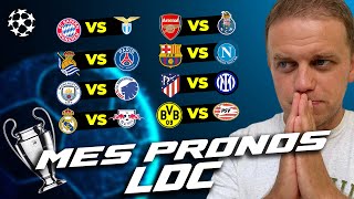 MES PRONOSTICS 18 DE FINALE LIGUE DES CHAMPIONS  REAL SOCIEDAD  PARIS SG  REAL MADRID  LEIPZIG [upl. by Lodnar]