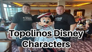 Topolinos Disney Characters  fatherandson rivieraresort disneyworld characterdining [upl. by Ainnat36]