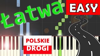 🎹 Polskie drogi A Kurylewicz  Piano Tutorial łatwa wersja 🎵 NUTY W OPISIE 🎼 [upl. by Macknair615]