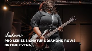 Tetrarchs Diamond Rowe Unveils Her New Signature Pro Series DR12MG EVTN6  Jackson Guitars [upl. by Enahc789]