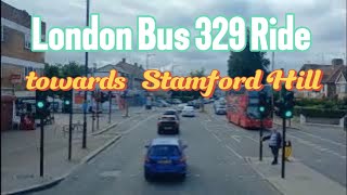 London Bus 349 Ride Towards Stamford Hill [upl. by Remmer]