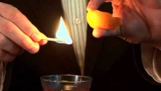 How to Flame a Citrus Peel  CHOW Tip [upl. by Neelloj]