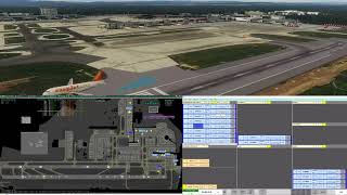 EGKKGND  Gatwick Ground  Vatsim UK ATC  2207  Towerview Part 3 [upl. by Martijn622]