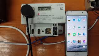 Reading electricity meter with Optical Probe and Smart Phone compatible with IEC 6205621 [upl. by Ytsim]