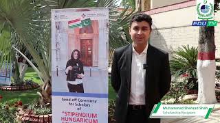 Stipendium Hungaricum Scholarship Program  HEC Scholar M Shehzad Shah [upl. by Odravde]