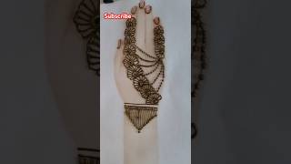 Easy and trendy mehndi design youtubeshorts mehndi trending hennadesign [upl. by Emilio106]