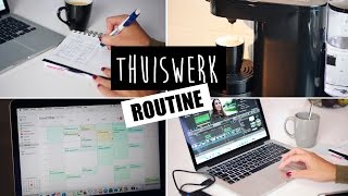 MIJN THUISWERK ROUTINE MET TIPS  PAULIEN TILSTRA [upl. by Anthiathia]