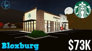 Starbucks on Bloxburg  Speed Build [upl. by Dorehs310]