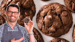 Super Easy Double Chocolate Chip Cookies Recipe [upl. by Maure]