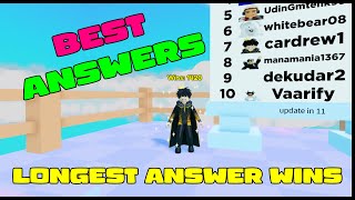 Longest Answer Wins  BEST ANSWERS  Easy Mode [upl. by Liakim526]