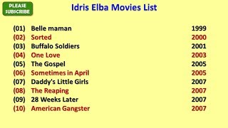 Idris Elba Movies List [upl. by Paloma]