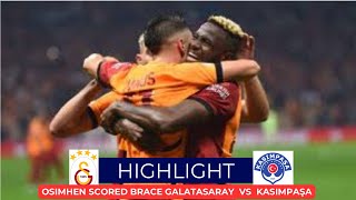 Osimhen EPIC 2 Goals amp Injury  Galatasaray vs Kasımpaşa 33  Turkish Super Lig 2024 Highlights [upl. by Fiora21]