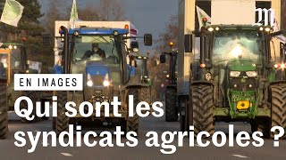 Mobilisation des agriculteurs  qui sont les syndicats qui accompagnent la colère agricole [upl. by Scully]