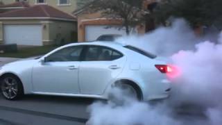 Lexus is 250 burnout Miami [upl. by Htenaj991]