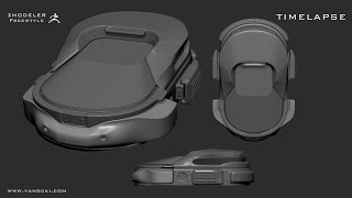 TIMELAPSE ZMODELER WORKFLOW ZBRUSH 4R7 [upl. by Lorou]