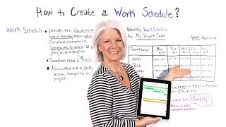 How to Create a Work Schedule  Project Management Training [upl. by Rosenstein]