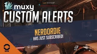 Free Animated Twitch Alerts for Muxyio  Custom CSS [upl. by Suciram352]