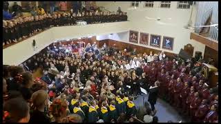 Die massakoor sing saam tydens Hoërskool Jan Viljoen Koorfees [upl. by Olwena193]