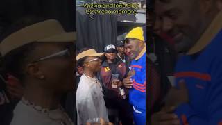 WIZKID AND IDRIS ELBA AT THE 02 ARENA PURE VIBES shortsfeed afrobeats o2arena [upl. by Yklam]