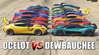 GTA 5 ONLINE  OCELOT VS DEWBAUCHEE WHICH IS FASTEST [upl. by Atinhoj]